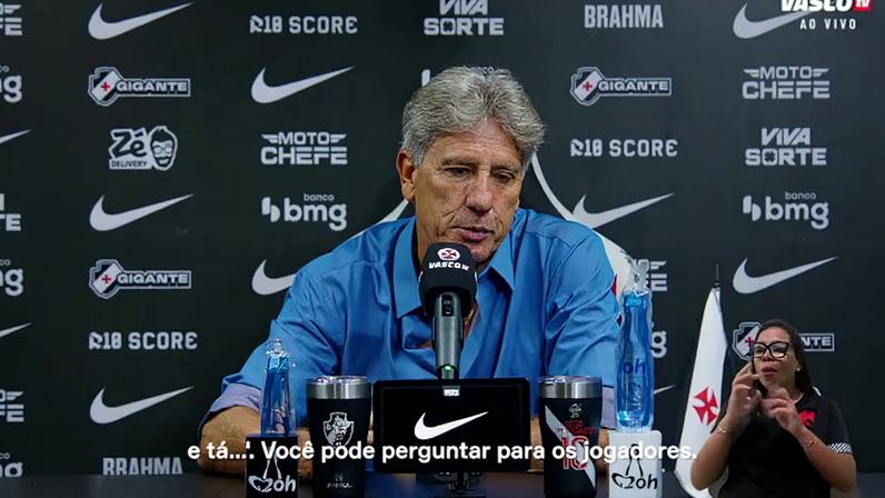 Treinador do Vasco revela conversa com jogadores e analisa vitória de virada por 2 a 1 contra o São Paulo, em São Januário.