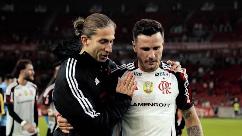 Saúl comentou a demissão de Filipe Luís no Flamengo — Foto: Adriano Fontes/Flamengo
