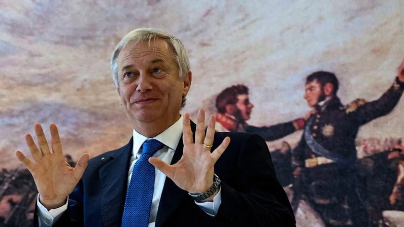 O presidente do Chile, José Antonio Kast, durante visita à Argentina, em Buenos Aires - 06/04/2026 (Foto: REUTERS/Agustin Marcarian)