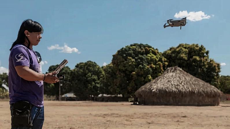 Em um ano de programa, 36 brigadistas foram treinados em pilotagem de drones e outros 30 em técnicas de geoprocessamento (Fundação Bunge /Divulgação)