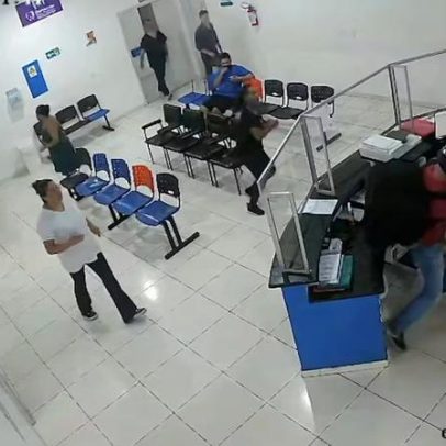 Recepcionista de UPA é agredida por entregador de app no interior de SP; veja imagens