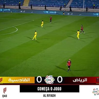 Al Riyadh e Al Qadisiya empatam em 0-0 no início da partida