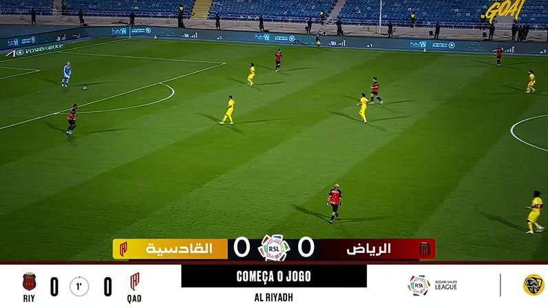 Al Riyadh - Al Qadisiya 0 - 0 | COMEÇA O JOGO