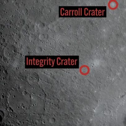 NASA mostra crateras da Lua batizadas pelos astronautas da Artemis II