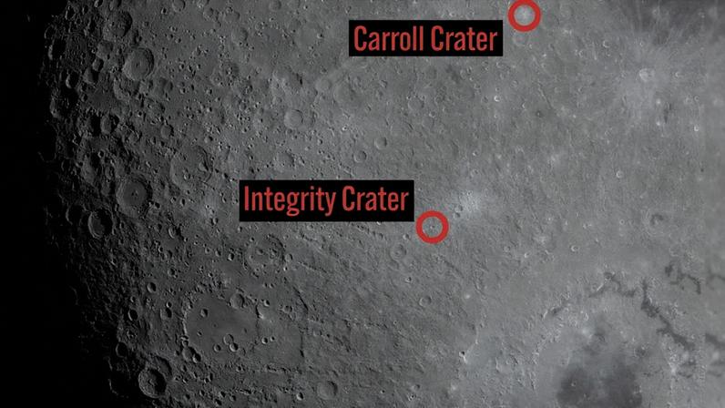 Crateras da Lua foram batizadas por astronautas da missão Artemis II • NASA