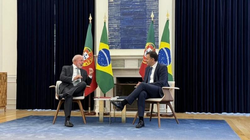 Lula se encontrou nesta 3ª feira (21.abr.2026) com o primeiro-ministro de Portugal, Luís Montenegro