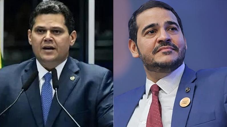 Davi Alcolumbre e Jorge Messias