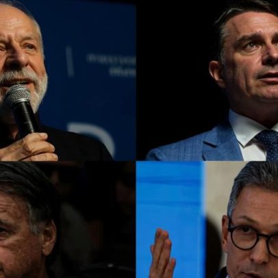 Lula empata com Flávio Bolsonaro, Jair Bolsonaro e Zema no 2º turno