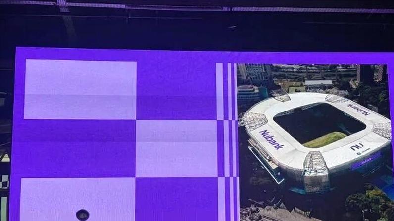 Nova fachada do estádio do Palmeiras