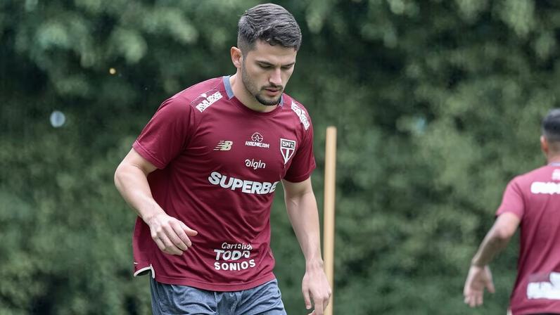 Pablo Maia, do São Paulo, sofreu fratura durante treinamento