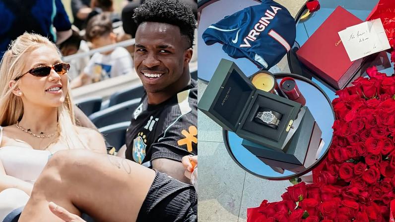 Virginia Fonseca ganha relógio de mais de R$160 mil de Vini Jr.