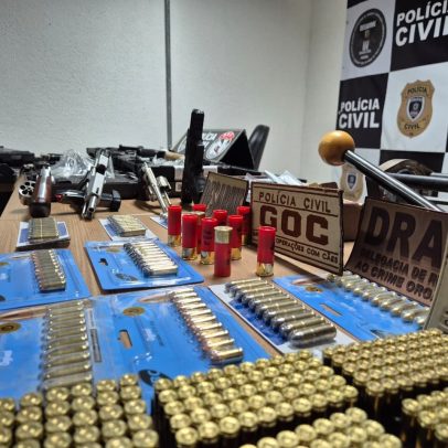 Mais de 20 armas são apreendidas em operação contra tráfico na Paraíba