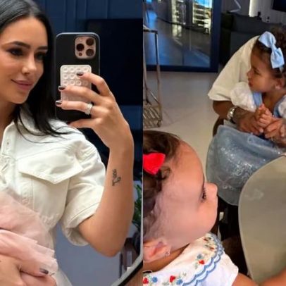 Bruna Biancardi celebra nove meses da filha com Neymar