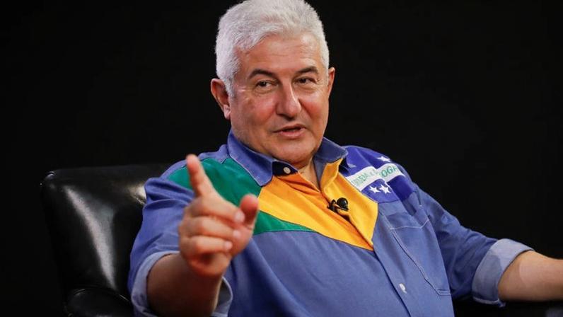 Astronauta Marcos Pontes, ex-ministro de Ciência e Tecnologia do governo Bolsonaro, durante a gravação do Poder Entrevista com o redator do Poder360 Gabriel Buss, no estúdio do Poder360. Sérgio Lima/Poder360 12.ago.2022