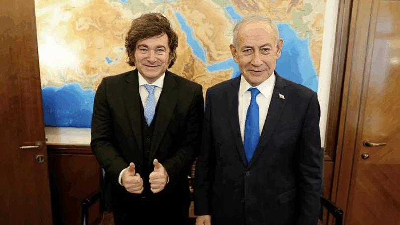 Milei recebe medalha em Israel e reafirma apoio a Netanyahu