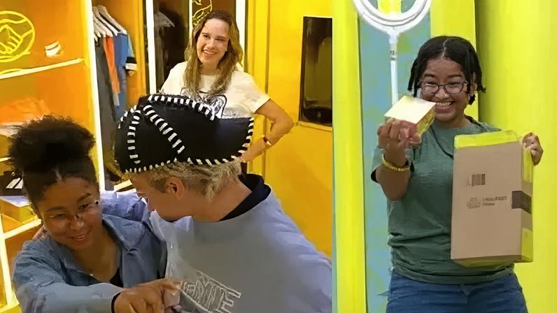 Milena, Ana Paula e Samira protagonizam a "treta" do perfume.