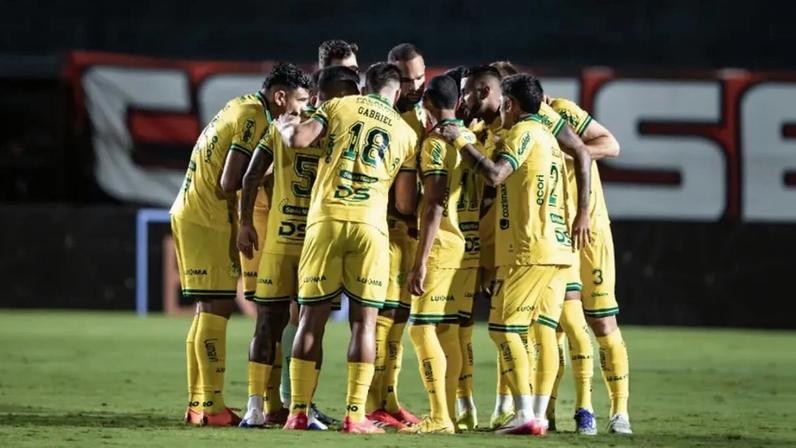 Mirassol marca seu primeiro gol na Conmebol Libertadores. (Foto: Pedro Zacchi/Agência Mirassol)