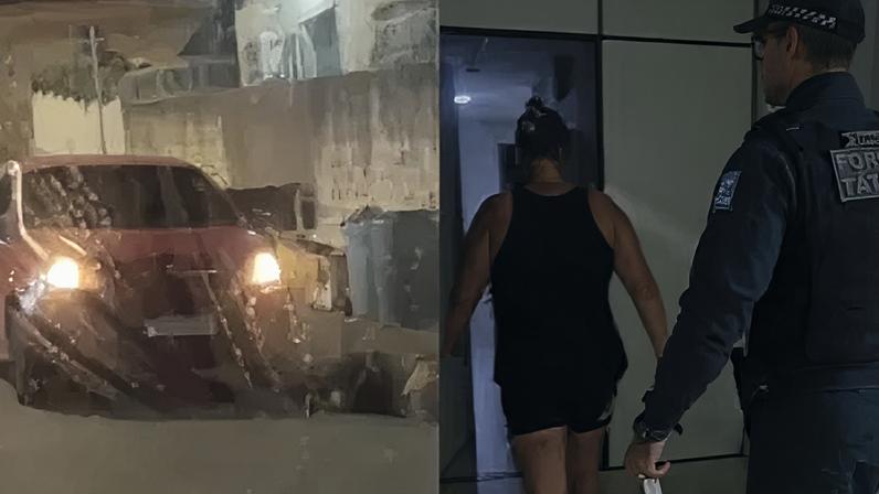 Uma mulher foi presa pela Polícia Militar na noite de segunda-feira (20), no bairro Satélite, zona Leste de Teresina, após atropelar um homem em situação de rua