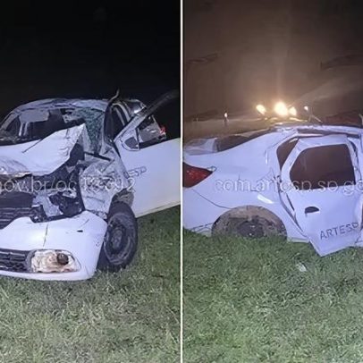 Motorista morre após capotamento em rodovia no interior de SP
