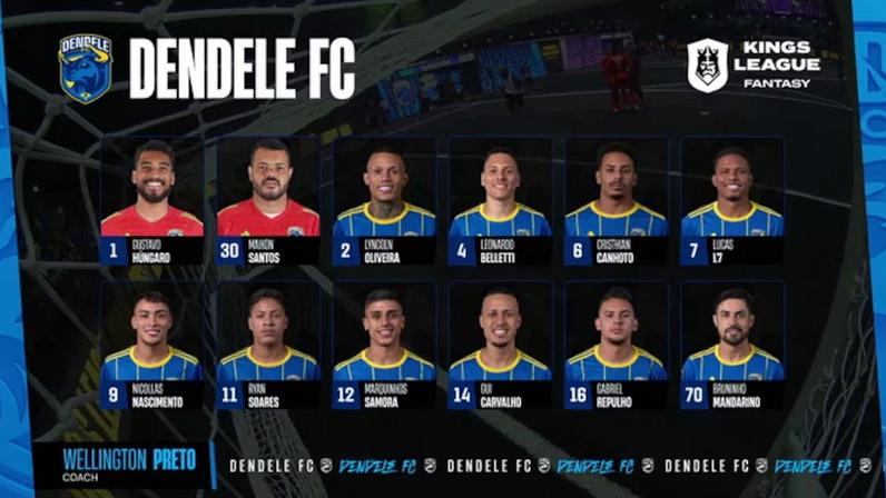 Dendele FC vence Dibrados FC por 4 a 2 pela Kings League Brasil