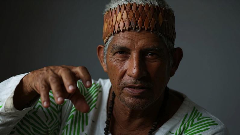 Waldemir da Silva, líder da comunidade indígena Três Unidos