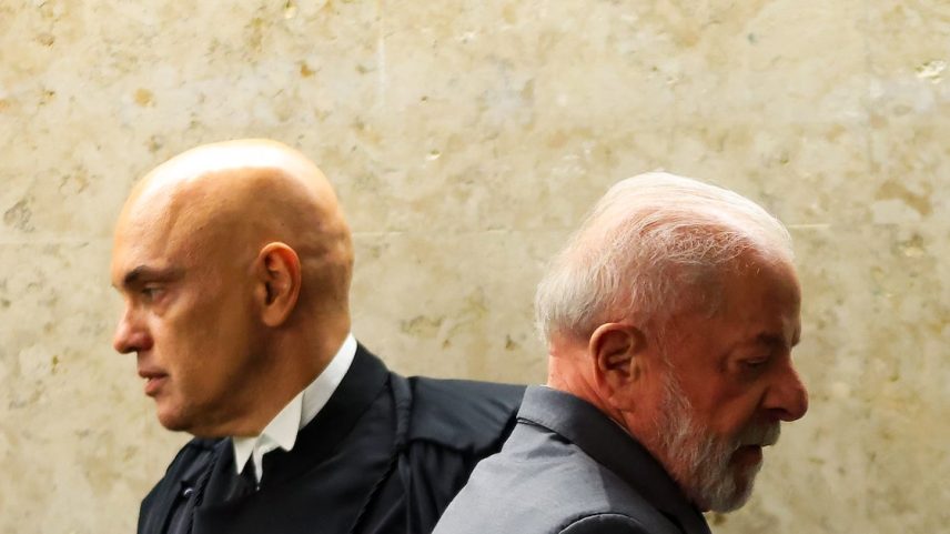 Lula e Moraes: distância regulamentar após crise. Foto: Wilton Junior/Estadão