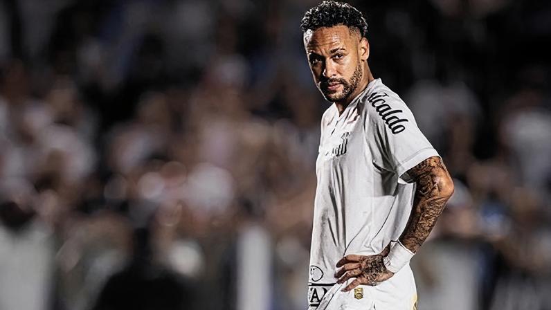 Neymar em ação pelo Santos