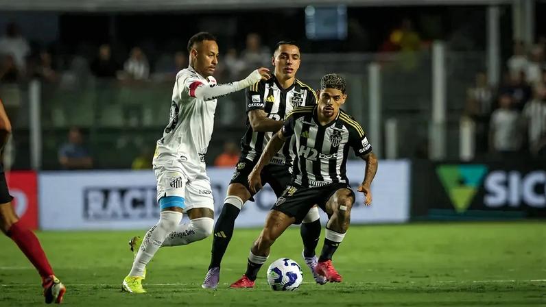 Neymar x Atlético (Foto: Pedro Souza / Atlético)