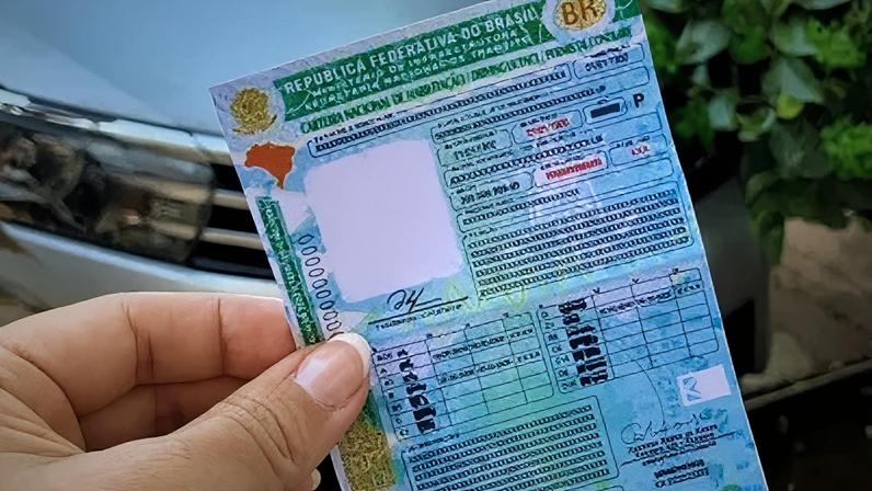 Modelo da nova Carteira Nacional de Habilitação (CNH)