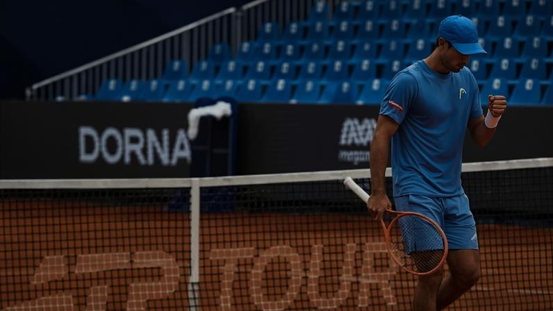 Nuno Borges contra Tomás Etcheverry no ATP 500 de Barcelona (Foto: ATP Tour)