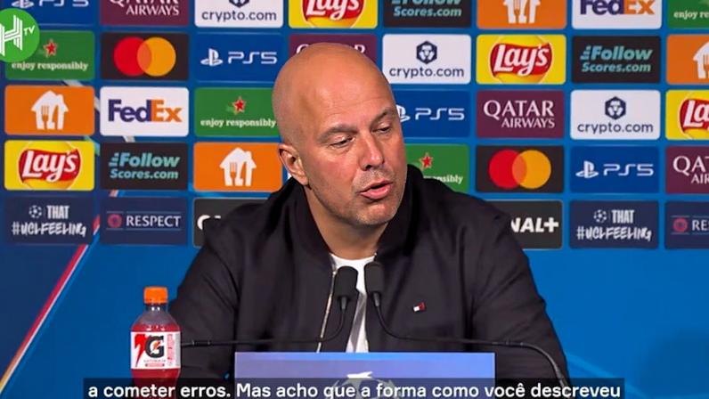 O técnico do Liverpool F.C., Arne Slot, afirmou que sua equipe esteve em “modo sobrevivência” durante a derrota por 2 a 0 para o Paris Saint‑Germain no jogo de ida das quartas de final da UEFA Champions League.