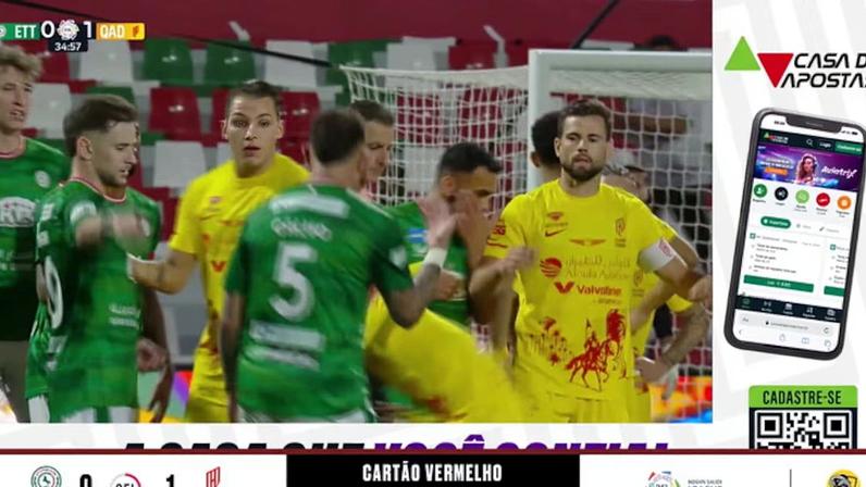 Al Ettifaq - Al Qadisiya 0 - 1 | EXPULSÃO - Mohammed Shamat