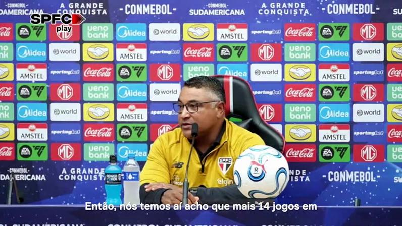 Roger explica dosagem de cargas dos jogadores do São Paulo na maratona até Copa