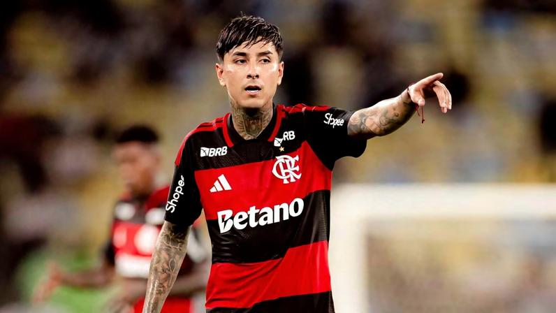 Pulgar está fora do jogo entre Flamengo e Bahia