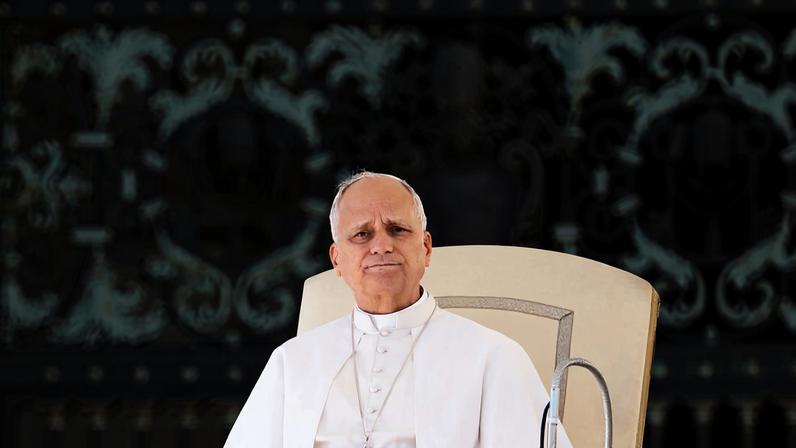 Imagem colorida de papa Leão XIV - Metrópoles