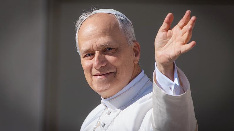 Papa Leão XIV na primeira missa de Páscoa do seu pontificado