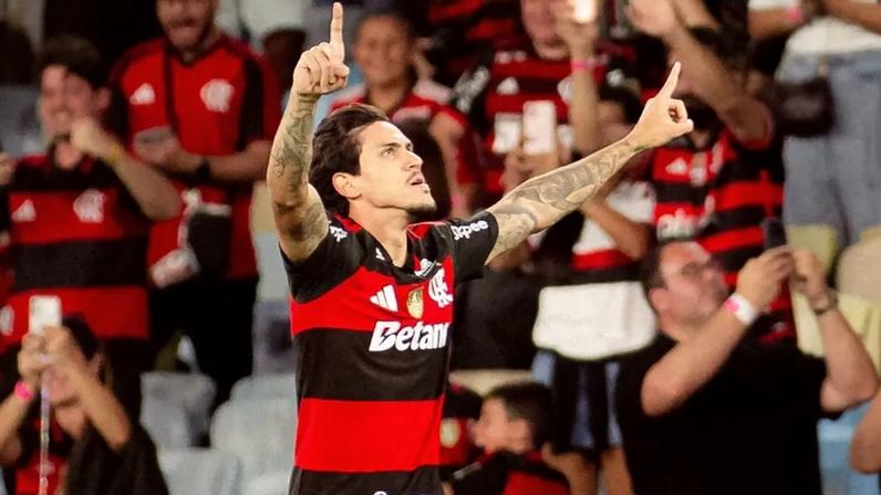 Pedro comemora gol pelo Flamengo diante do Fluminense no Maracanã (Foto: Adriano Fontes/Flamengo)