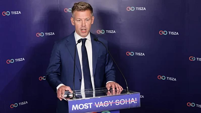 Peter Magyar, líder do partido Tisza da Hungria