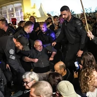 Polícia israelense dispersa protesto contra guerra em Tel Aviv