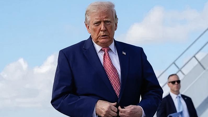 Presidente dos EUA, Donald Trump, em Miami