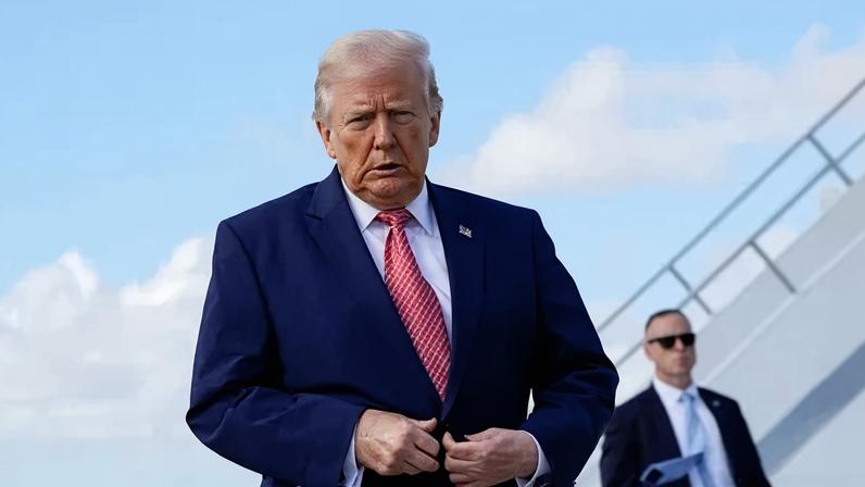 Presidente dos EUA, Donald Trump, em Miami