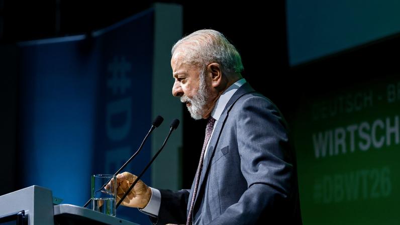 Lula durante evento na Alemanha