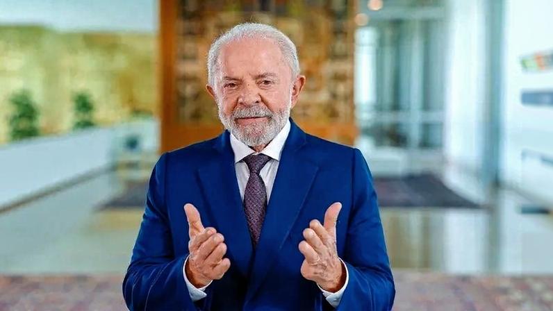 Lula durante pronunciamento em evento oficial