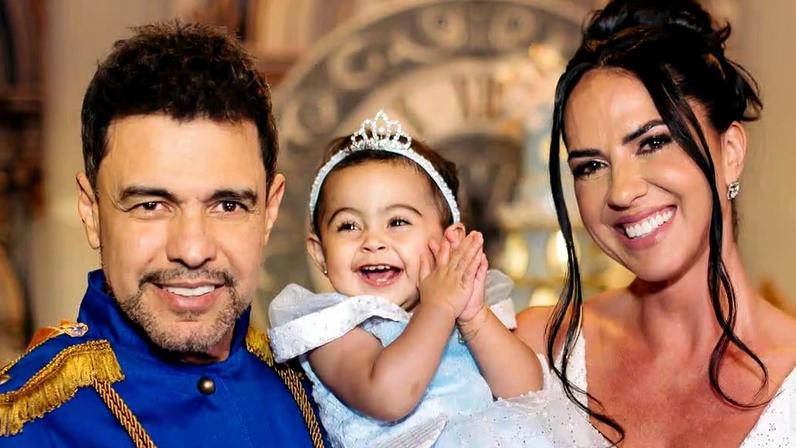 Zezé Di Camargo e Graciele Lacerda celebram o 1º ano de Clara em dezembro