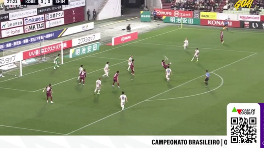 Vissel Kobe vence Shimizu S-Pulse por 1 a 0 com gol de Katsuya Nagato