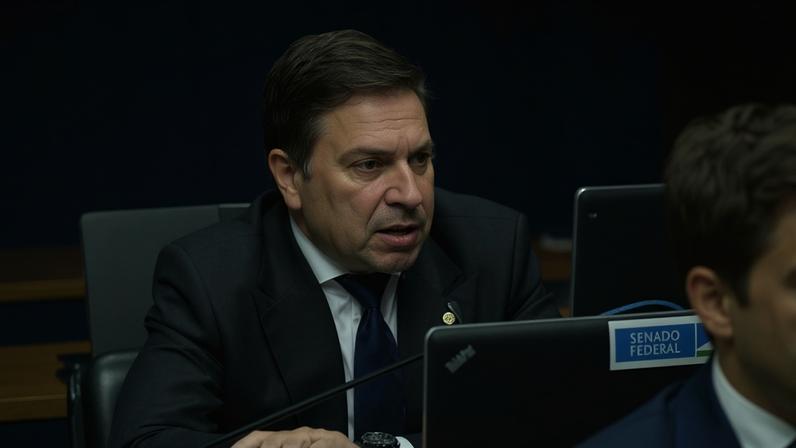 O então deputado Alexandre Ramagem durante reunião em comissão; político foi preso e solto nos Estados Unidos na última semana