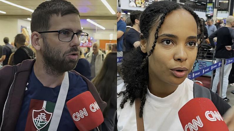 Relatos de passageiros no aeroporto de Guarulhos