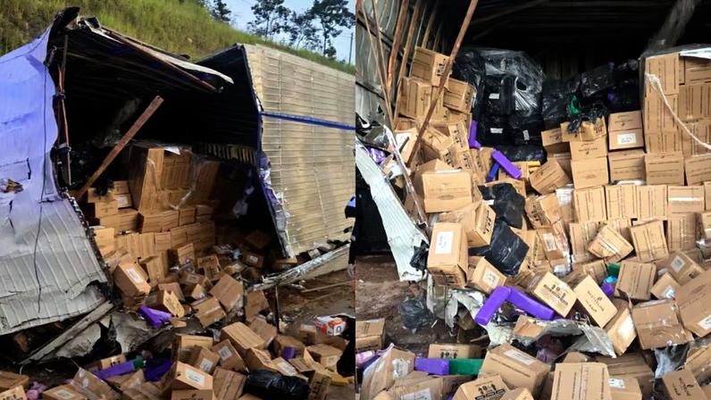 O motorista fugiu após o acidente e ainda não foi localizado