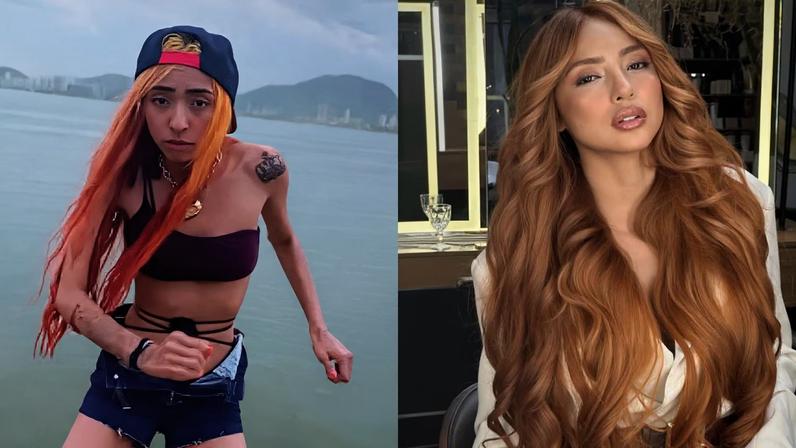 Antes e depois da Ruivinha de Marte