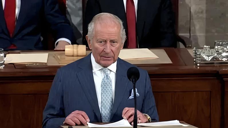 Rei Charles III em discurso ao Congresso americano
